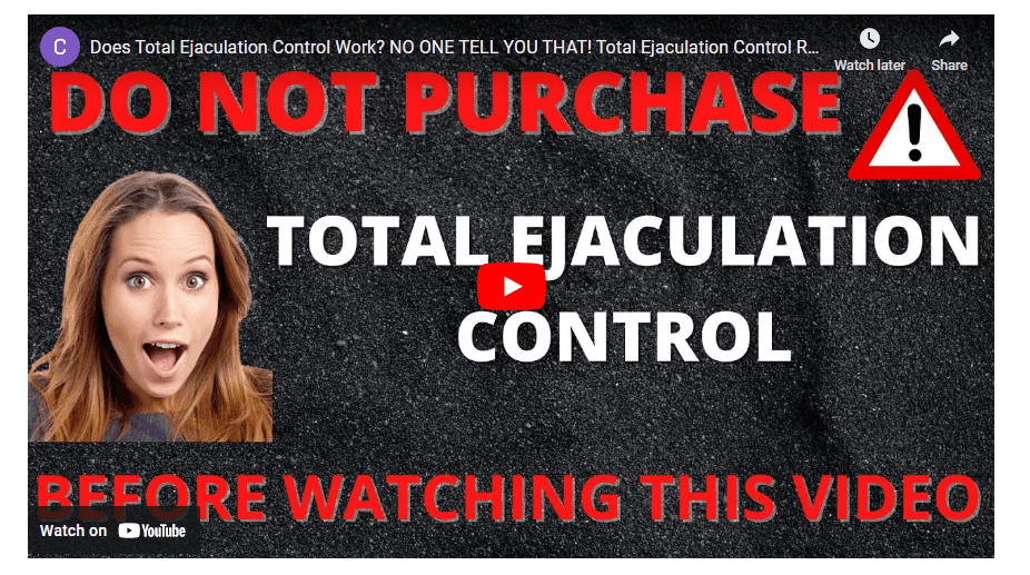 Total Ejaculation Control